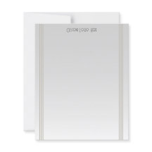 Modern Minimalist Stripe Grey Gradient 