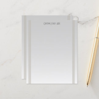 Modern Minimalist Stripe Grey Gradient