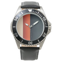 Modern Minimalist Striped Design Watch