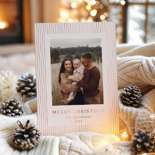 Modern Minimalist Stripes Christmas Holiday