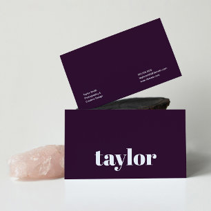 Modern Minimalist Stylish and Trendy Professional Business Card