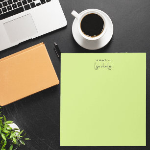 Modern Minimalist Stylish Colourful Monogram Notepad