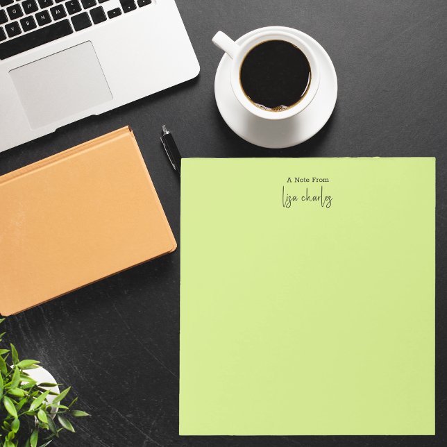 Modern Minimalist Stylish Colourful Monogram Notepad (Creator Uploaded)