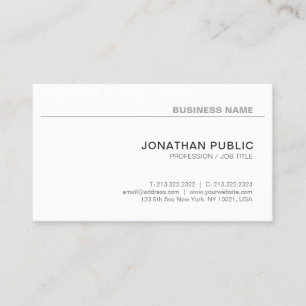 Modern Minimalist Stylish Design Company Trendy Business Card
