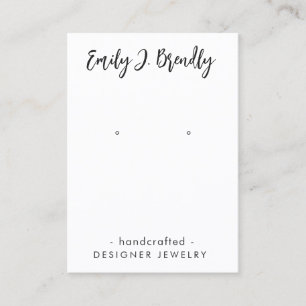Modern Minimalist Stylish Jewellery Earring Displa Business Card
