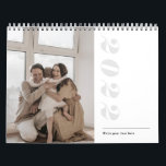 Modern minimalist stylish typography family photo calendar<br><div class="desc">Modern minimalist stylish typography family photo Calendar</div>