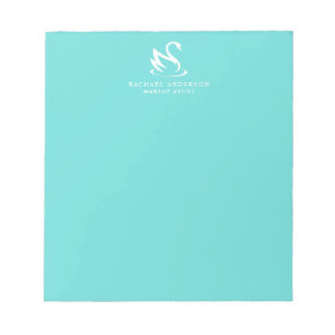 Modern Minimalist Swan Logo and Name Notepad