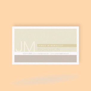 Modern Minimalist   Taupe Earth-tones Business Card