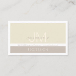 Modern Minimalist   Taupe Earth-tones Business Card