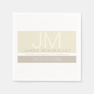 Modern Minimalist   Taupe Earth-tones Napkin