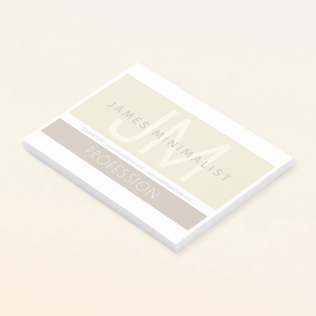 Modern Minimalist | Taupe Earth-tones Post-it Notes (Creator Uploaded)