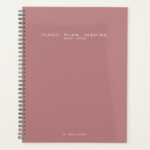 Modern Minimalist Teacher School Custom Planner