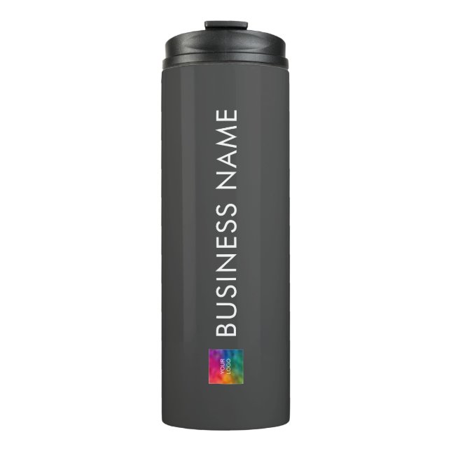 Modern Minimalist Template Business Logo Promotion Thermal Tumbler (Front)