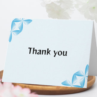 Modern Minimalist Thank You Card
