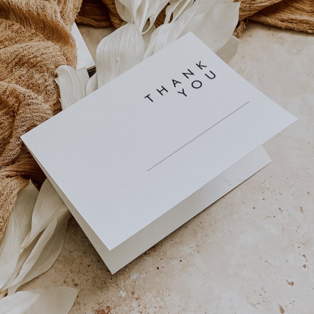 Modern Minimalist Thank You Card (Creator Uploaded)