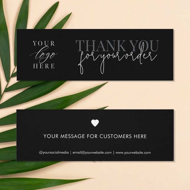 Modern Minimalist Thank You For Your Order Insert (Creator Uploaded)