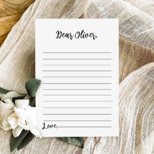 Modern Minimalist Time Capsule Note Message Card