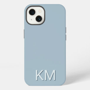 Modern Minimalist Tonal Monogram iPhone 13 Case