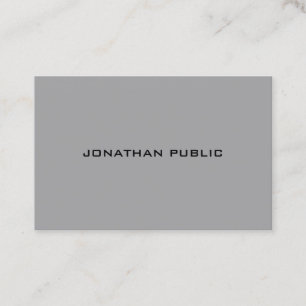 Modern Minimalist Trendy Cool Template Elegant Top Business Card