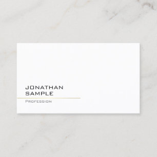 Modern Minimalist Trendy Professional Chic Gold Business Card
