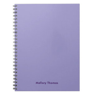 Modern Minimalist Trendy Purple Cute Notebook