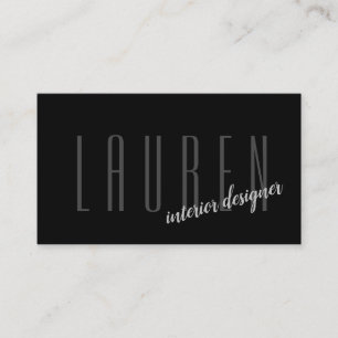 modern minimalist two tone Business Card