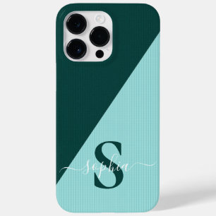 Modern Minimalist Typography Name monogrammed Case-Mate iPhone 14 Pro Max Case