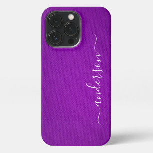 Modern Minimalist Typography Name monogrammed iPhone 13 Pro Case