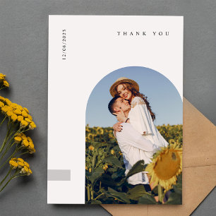 Modern Minimalist Typography Photo Wedding Save The Date