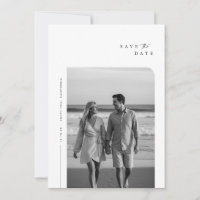 Modern Minimalist Typography Photo Wedding