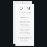 Modern Minimalist Typography Wedding Program<br><div class="desc">Elevate your wedding ceremony with our Modern Minimalist Script Chic Wedding Program. This elegant and sophisticated program showcases stunning script typography that exudes contemporary charm. Inside, it's thoughtfully organised to lead your guests through each cherished moment of your ceremony, from the heartwarming welcome to the exchanging of vows and the...</div>