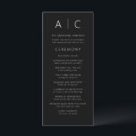 Modern Minimalist Typography Wedding Program<br><div class="desc">Elevate your wedding ceremony with our Modern Minimalist Script Chic Wedding Program. This elegant and sophisticated program showcases stunning script typography that exudes contemporary charm. Inside, it's thoughtfully organised to lead your guests through each cherished moment of your ceremony, from the heartwarming welcome to the exchanging of vows and the...</div>