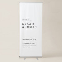 Modern Minimalist Typography Wedding Welcome