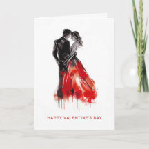 Modern Minimalist Valentine's Day Couple in Love