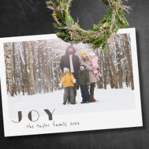 Modern Minimalist Vintage Joy religious Photo