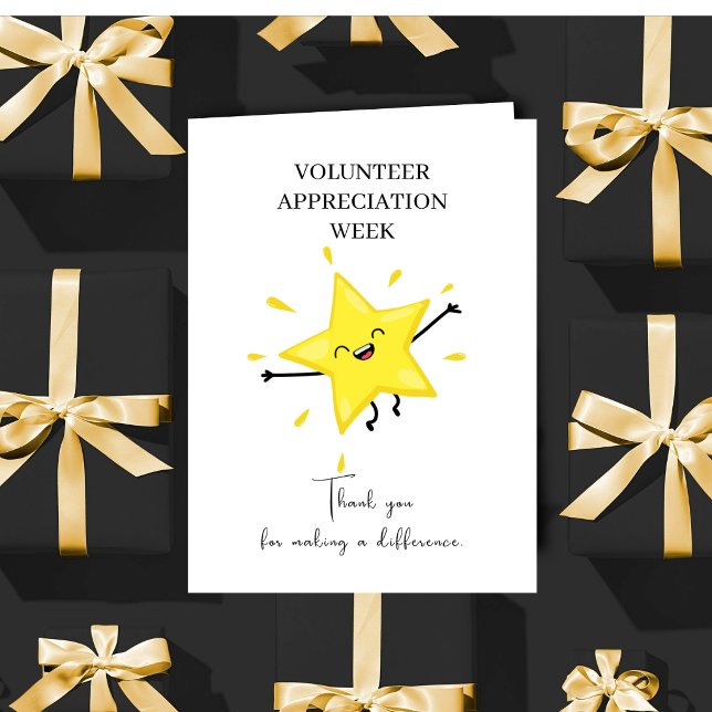 Modern Minimalist Volunteer Appreciation Week Post Card (Creator Uploaded)