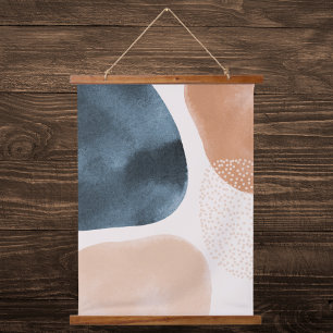 Modern Minimalist Watercolor Art Hanging Tapestry
