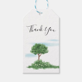 Modern Minimalist Watercolor Customisable Gift Tags