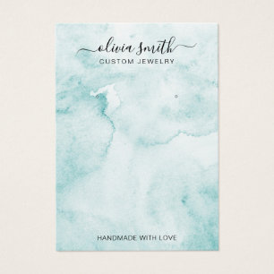 Modern Minimalist Watercolor Jewellery Display Car