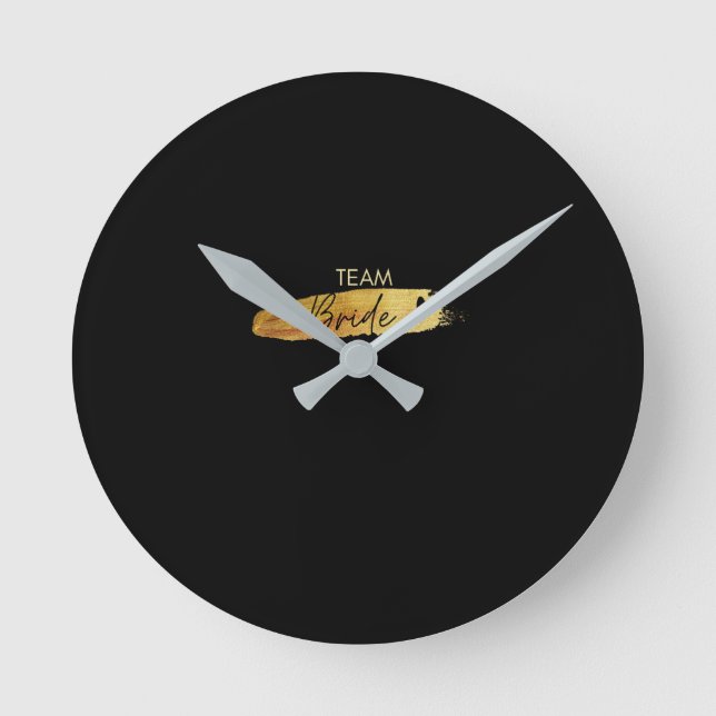 Modern Minimalist Wedding Clock (Front)