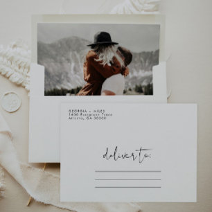 Modern Minimalist Wedding Envelope