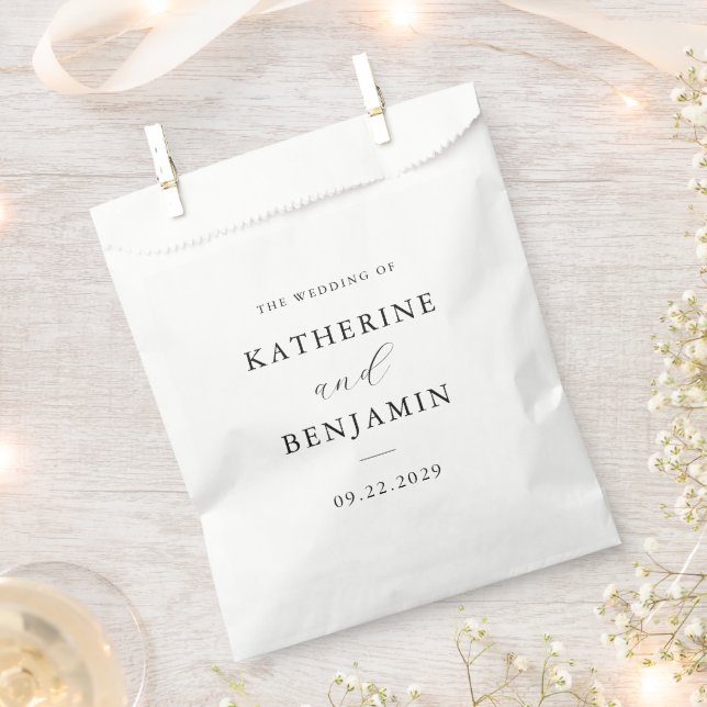 Modern Minimalist Wedding Favour Bags (Clipped)