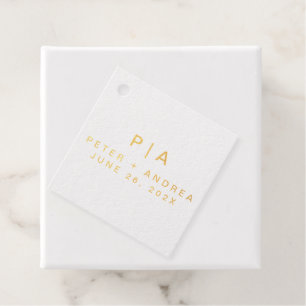 Modern Minimalist Wedding  Favour Tags