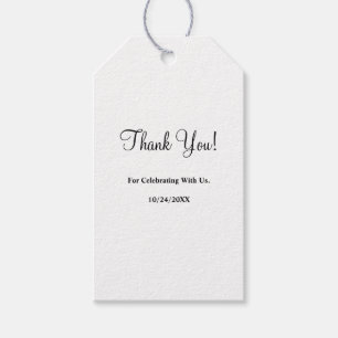 Modern Minimalist Wedding Gift Tags