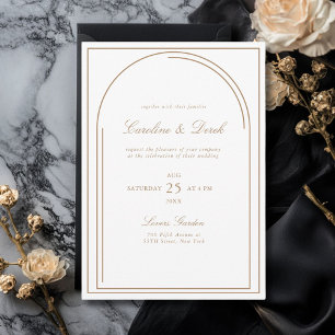Modern Minimalist  Wedding Invitation   