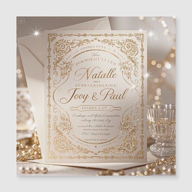 Modern Minimalist Wedding Invitation (Front)