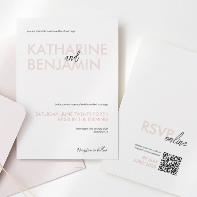 Modern Minimalist Wedding Invitation – Elegant Inv (Creator Uploaded)