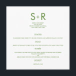 Modern Minimalist Wedding Menu Card<br><div class="desc">This Modern Minimalist collection is simple and stylish,  perfect for adding a contemporary touch to any event. Available in a variety of colours. Custom colours available upon request.</div>