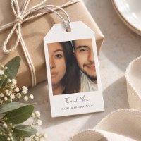 Modern Minimalist Wedding Photo Thank You Script