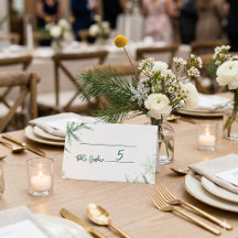 Modern Minimalist Wedding Place Cards